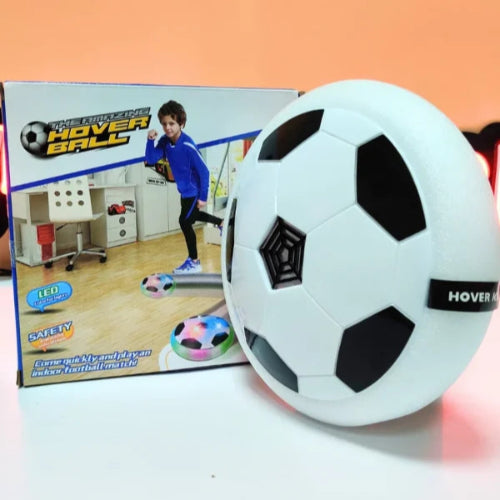 Hover Ball With Lights Air Floating Soccer Toy With Led Lights And Foam Bumper, Indoor Games For Kids